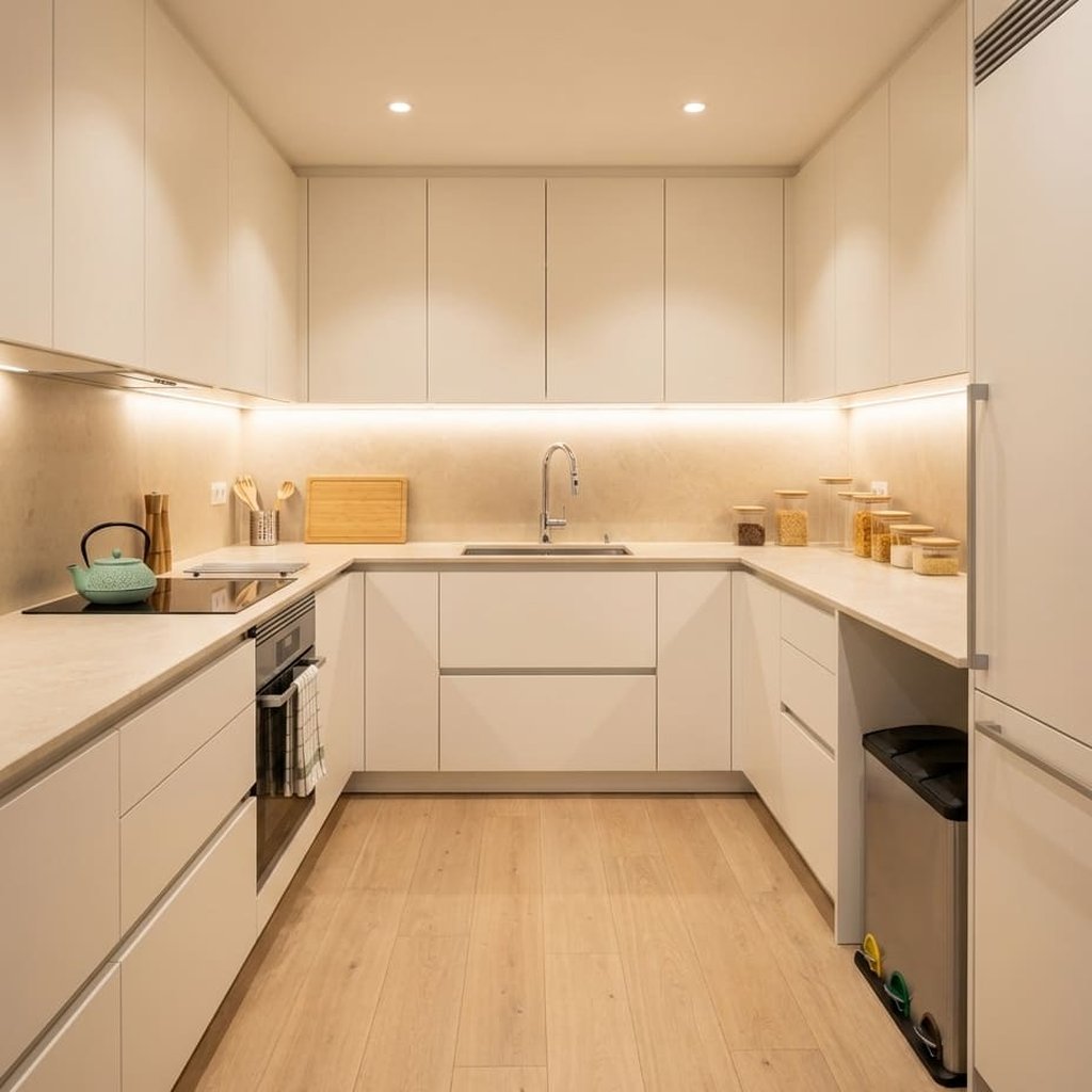 U alakú konyha – rend, ergonómia és minimalista stílus