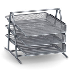 Fémhálós, emeletes dokumentumtartó tálca, MESH
