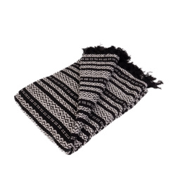 TISSIA pamut takaró bojtokkal, jacquard pamut, 125 x 150 cm