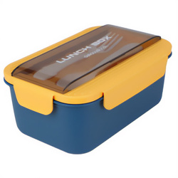 Szűk ebédlődoboz evőeszközökkel, 21 x 14 x 7 cm