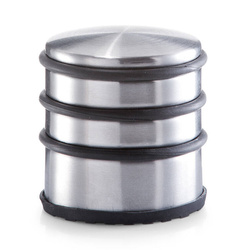 Ezüst ajtóstopper, ütköző, Ø 6,5 cm