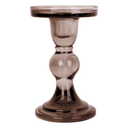 Gyertyatartó üveg alapon, MOSS, Ø 8,5 cm