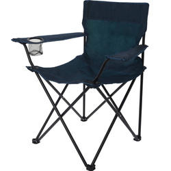 Hordozható, italoknak tartóval ellátott, összecsukható szék.