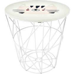 Gyerekasztal tároló funkcióval, Ø 30 cm