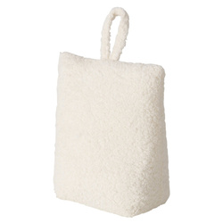 Ajtóütköző bouclé anyagból, FILICIO, 16 x 10 x 20 cm