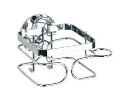 TURBOFIX hajszárító tartó, fúrás nélküli rögzítés, rozsdamentes acél