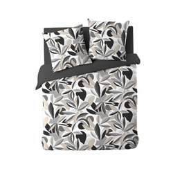 Szürke mintás ágynemű szett, LAVINIA, 240 x 220 cm