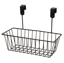 Fém kosár ajtóra akasztható, 28 x 15 x 21 cm