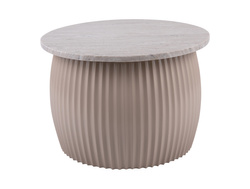 Kerek dohányzóasztal LUSCIOUS, márvány lap, Ø 52 cm