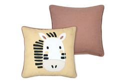 COQUIN zebra dekoratív gyermekpárna, 40 x 40 cm
