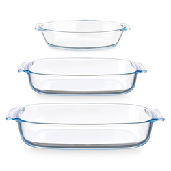 PRO üveg sütőedények, 3 darab