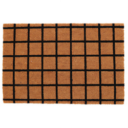 Mintás kókuszszálas lábtörlő, 59 x 39 cm