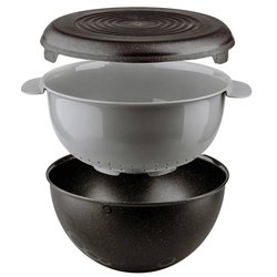 Szűrőedény tálkával és fedéllel, 3l