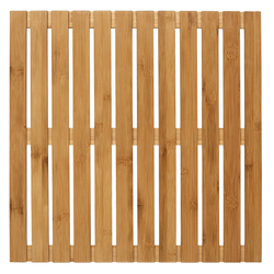 Fürdőszobai szőnyeg, bambuszfa állvány BAMBUSA, 50 x 50 cm, WENKO