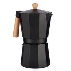 Alumínium kávéfőző fából készült fogantyúval