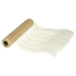 Asztalterítő, fémes háló, 4 m