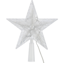 LED csillag a karácsonyfára, 21 cm