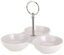 Porcelán szószos, mártogatós és snack tálkák - 3 darab