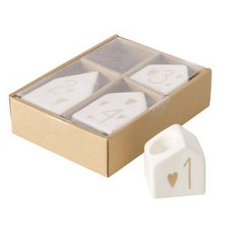 HONTA adventi gyertyatartó készlet, 4 db.