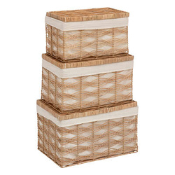 ROSY fonott tárolódobozok, 3 tárolóedény