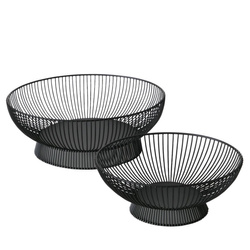 Fekete Balu fém tálak, 2 darab
