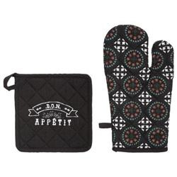 Konyhai kesztyű + alátét, szett
