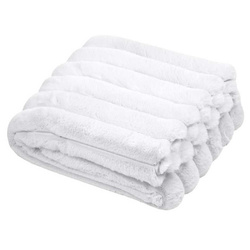 Puhaszőrmés POLÁR takaró, vastag csíkos, 130 x 160 cm