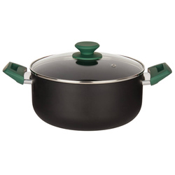 24 cm átmérőjű alumínium lábas üvegfedővel