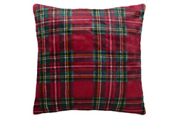 KLAUS karácsonyi párna skót kockás mintával, 45 × 45 cm