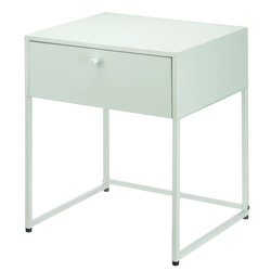 Fém segédasztal fiókkal, 35 x 42 x 50 cm