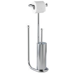 WC-papírtartó és WC-kefe állvány, UNIVERSALO - 3 az 1-ben, WENKO