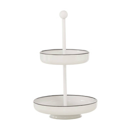 Fém apróságok tárolója Benson, fa állvány, Ø 30 cm