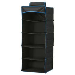 Textil rendszerező gardróbszekrényhez, 5 polc, 34 x 34 x 85 cm