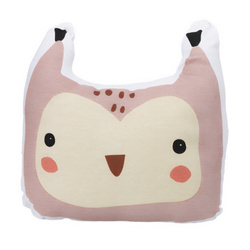 Állatos gyerekpárna füles, pamut, 35 x 40 cm