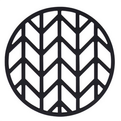 Fekete szilikon edényalátét