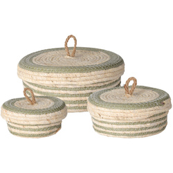 Fedeles tárolóedények, 3 darab