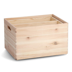 Tárolódoboz kivehető rekeszekkel, 40 x 30 x 24 cm