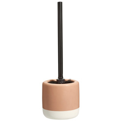 WC kefe kerámia tartóval THE PASTELS, Ø 11,6 x 38 cm, rózsaszín