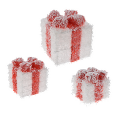 Fénydekoráció műhóval, 3 ajándék