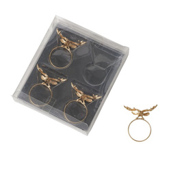 BIONTO ünnepi mintás szalvétagyűrűk, 4 db.