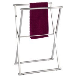 Törölköző- és ruhatartó, LAVA, rozsdamentes acél, WENKO, ezüst