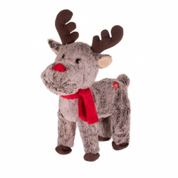 Táncoló rénszarvas poliészterből, interaktív figura