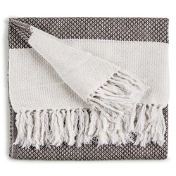 Pamut ágytakaró, 130 x 160 cm, fekete