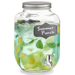 Csaptelepes üveg és fedél - italadagoló, 3,8 l, ZELLER