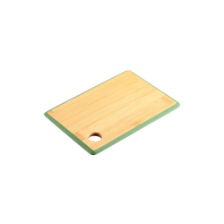 Zöld bambusz vágódeszka fogantyúval