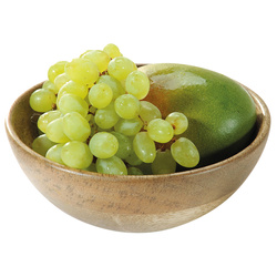 Gyümölcstál, mangófából, 19,5 x 20 cm, Kesper