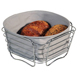 Kenyeres kosár, gyümölcs, rozsdamentes acél, Ø 21 cm, Kesper, fekete