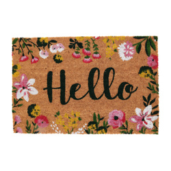 Virágmintás lábtörlő, 59 x 39 cm