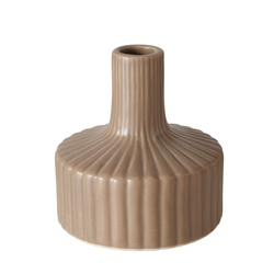 LIBELLY csíkos drapp váza, 11 cm