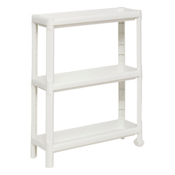 NIV keskeny műanyag fürdőszobai polc, 3 szintes, 52 x 17 x 70,5 cm